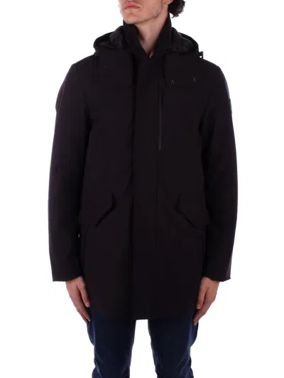 Woolrich Coats Black In Nero Neri E Grigi