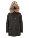 Woolrich Coats Blacks And Greys In Brown