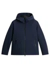 Woolrich Contemporary Blue Jacket With Silhouette In Blue