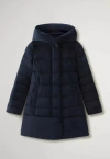 Woolrich Fluffy Prescott Parker Coat In Blue