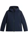 Woolrich Pacific Soft Shell Padded Jacket In Blue