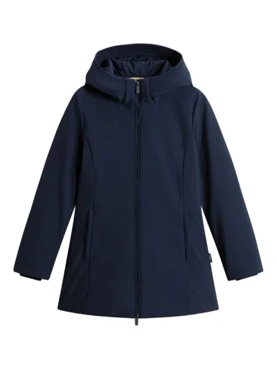 WOOLRICH COATS BLUE AND GREEN