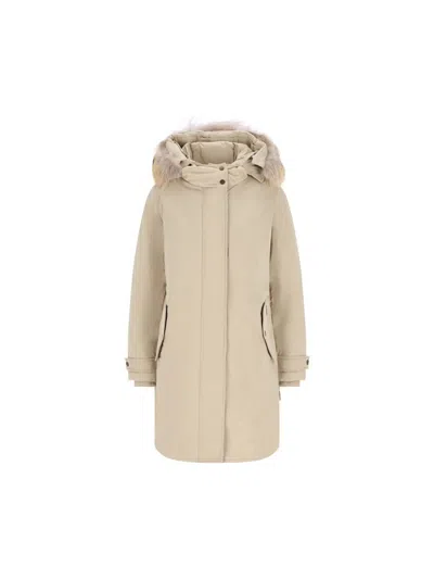 Woolrich Coats In Brown