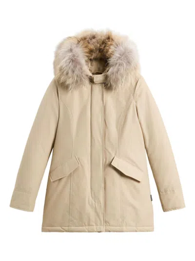 WOOLRICH COATS BROWN
