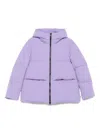 Woolrich Cloud Madison Hooded Puffer Jacket In Purple