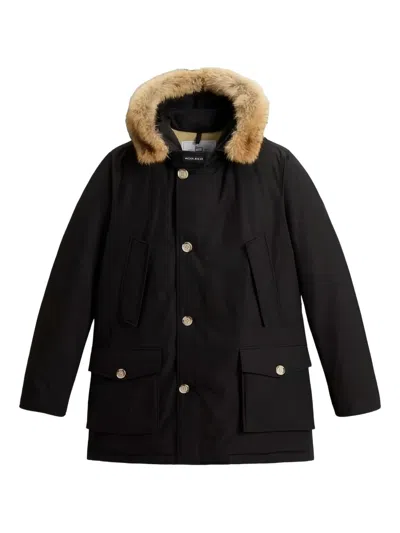 Woolrich Coffee Cotton Polyester Coat In Brown