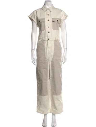 Pre-owned Woolrich Colorblock Pattern Jumpsuit W/ Tags In Neutral