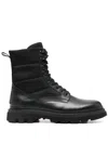 Woolrich Black Padded Ankle Boot In Black