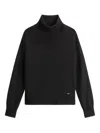 Woolrich Comfort Wool Cash Turtleneck In Black