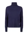 Woolrich Comfort Wool Cash Turtleneck In Blue