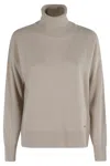Woolrich Comfort Wool Cashmere Turtleneck In Gray