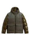 Woolrich Convertible Puffer Jacket In Green