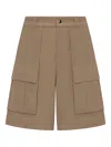 Woolrich Cord Camp Short In Neutrals