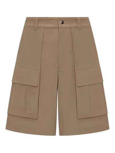 Woolrich Cord Camp Short In Neutrals