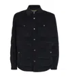 Woolrich Corduroy Down-filled Alaskan Overshirt In Navy