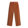 Woolrich Corduroy Straight-leg Trousers In Gngr Bread