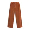Woolrich Corduroy Straight-leg Trousers In Gngr Bread