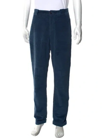 Pre-owned Woolrich Corduroy Pants In Blue