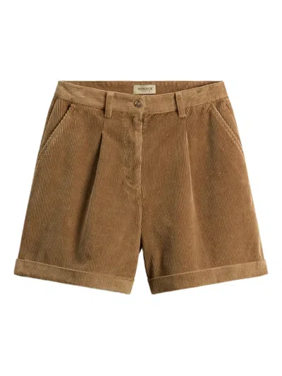 Woolrich Corduroy Shorts In Nude