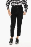 Woolrich Corduroy Single Pleat Pants In Black