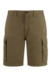 Woolrich Men's Cotton Bermuda Shorts In Brown