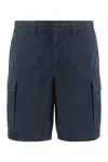 Woolrich Cotton Bermuda Shorts In Blue