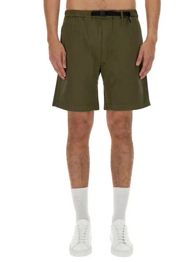Woolrich Cotton Bermuda Shorts In Green
