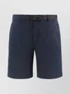 Woolrich Cotton Bermuda Shorts With Belted Waist