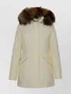 Woolrich Cotton Blend Parka With Fur-trimmed Hood