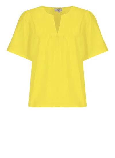 Woolrich Cotton Blouse In Yellow
