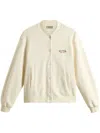 Woolrich Cotton Bomber Jacket In Neutrals