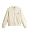 Woolrich Cotton Bomber Jacket In White