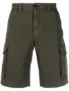 Woolrich Mud Stretch Cotton Bermuda Shorts In Grün