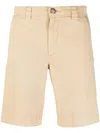 Woolrich Bermuda Shorts In Stretch Cotton In Nude