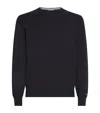 Woolrich Cotton Crew-neck Sweater In Blue