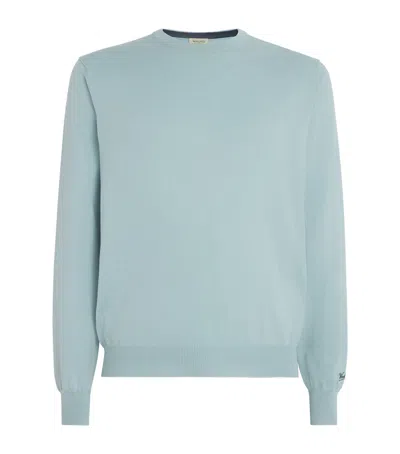 Woolrich Cotton Crew-neck Sweater In Green