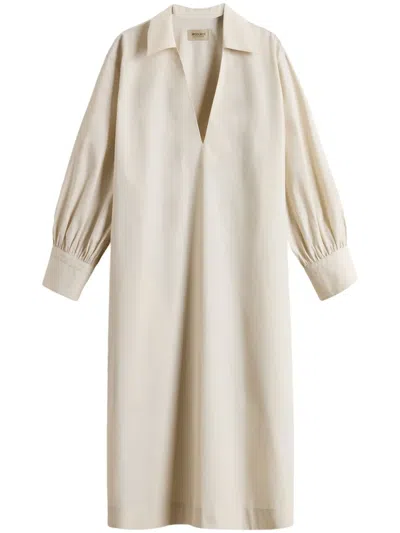 Woolrich Cotton Dress In Beige