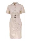 Woolrich Vestido Midi - Marrón In Neutral