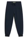 Woolrich Cotton Fleece Track Pants In Blue