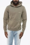 Woolrich Cotton Hoodie With Ton On Ton Logo In Green