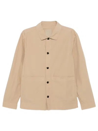 Woolrich Cotton Jacket In Brown