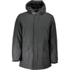 Woolrich Black Cotton Jacket In Black
