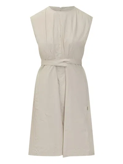 Woolrich Cotton Midi Dress In Sand