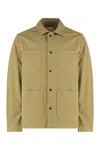 Woolrich Cotton Overshirt With Four Front Pockets