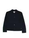 Woolrich Cotton Overshirt Regular Fit Patch Pockets In Black
