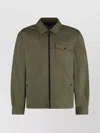 Woolrich Cotton Overshirt With Buttoned Cuffs And Pockets