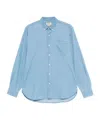 Woolrich Blue Button Down Shirt In Blue