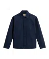 Woolrich Tailored Jacket With Long Sleeves And Pockets In Blue