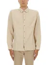 Woolrich Long-sleeve Cotton Casual Shirt With Classic Collar In Neutral