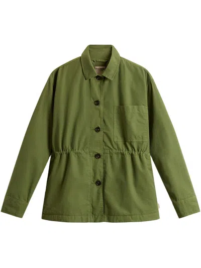 Woolrich Women's Cotton Shirt Jacket In Green